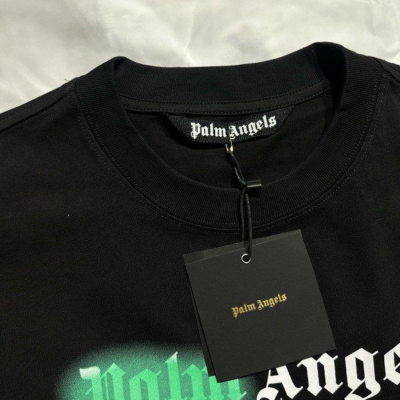 Palm Angels Milano Sprayed Logo T-shirt ‘Black’ - Picture 5 of 5